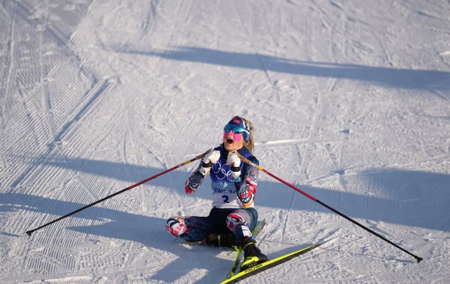 Норвежская лыжница взяла первое 