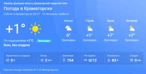 Весь день в Краматорске будет облачным. Вечером будет идти мелкий дождь. - Общество