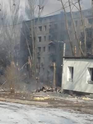 По первым данным прилёт ракеты был по зданию СБУ в Краматорске.
