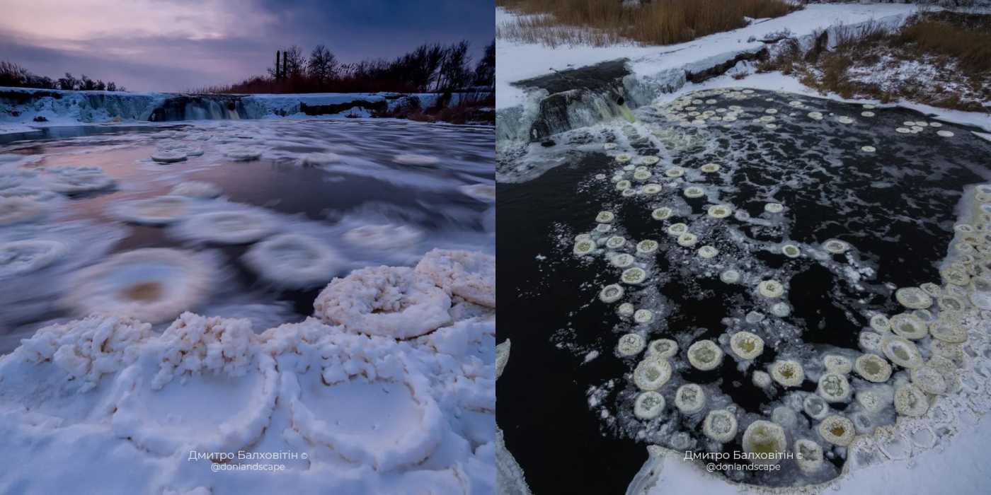 В Казенном Торце обнаружены загадочные круги на воде (фото) Новости Краматорска